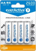 Baterie EVERACTIVE NiMH AA 2500mAh 4 szt. EVHRL6-2600