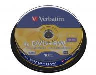 DVD+RW VERBATIM 4.7 GB 4x Cake 10 szt.