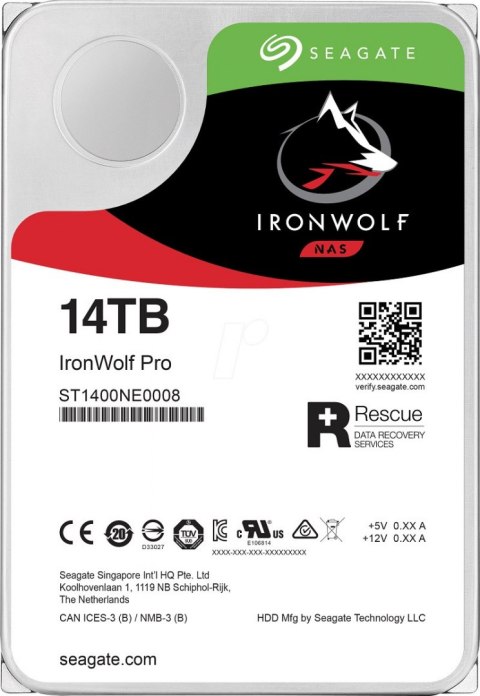 Dysk twardy SEAGATE IronWolf Pro 14 TB 3.5" ST14000NE0008