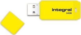 Pendrive (Pamięć USB) INTEGRAL 64 GB USB 2.0 Żółty