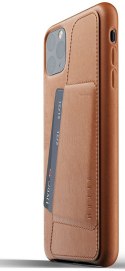 Mujjo Full Leather Wallet Case - etui skórzane do iPhone 11 Pro Max (brązowe)