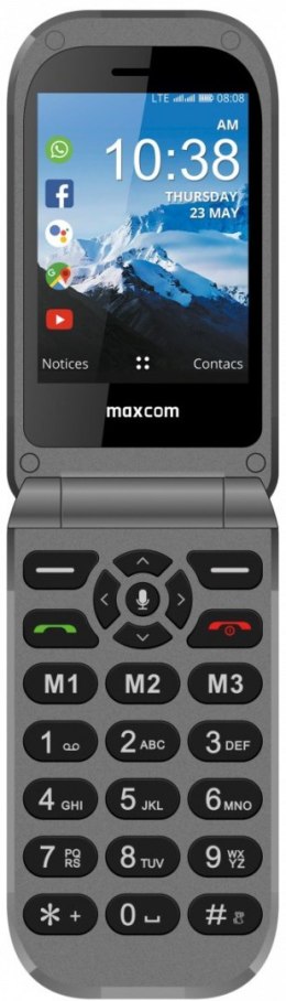 Telefon MAXCOM MK 399 Szaro-Czarny