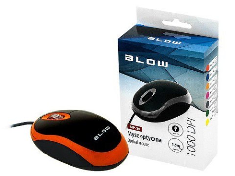 Mysz BLOW MP-20 Pomarańczowa 84-013# 84-013#