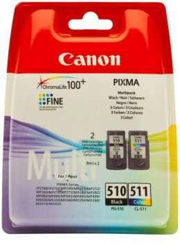 Wkład CANON Zestaw PG-510 CL-511 Czarny i Kolorowy 2970B010