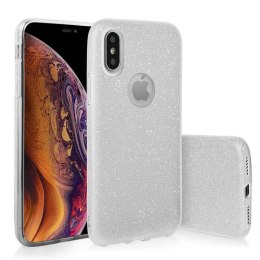 Etui GLITTER do Apple iPhone XS MAX srebrny