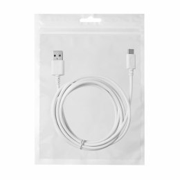 Kabel REVERSE USB/Type C 3A, 2m biały BAG