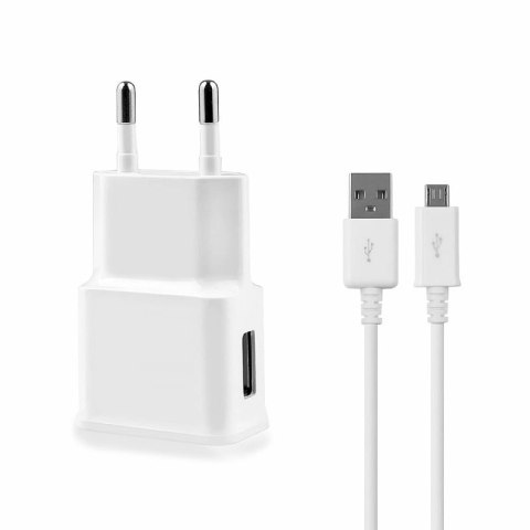 Ładowarka sieciowa MAXPOWER Set USB + kabel Micro 2A biały