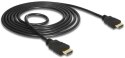 DELOCK HDMI - HDMI 1.5 m 1.5m /s1x HDMI (wtyk) 1x HDMI (wtyk)