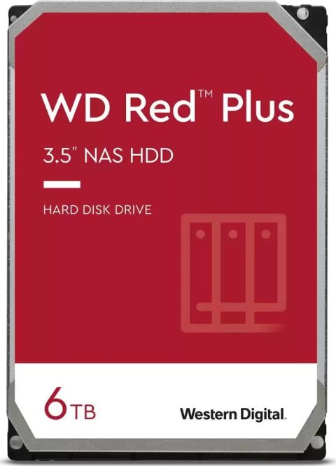 Dysk twardy WD Red Plus 6 TB 3.5" WD60EFZX