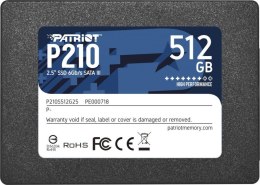 PATRIOT P210 2.5″ 512 GB SATA III (6 Gb/s) 520MB/s 430MS/s
