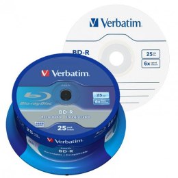 BD-R VERBATIM 25 GB 6x Pack Spindle 25 szt.