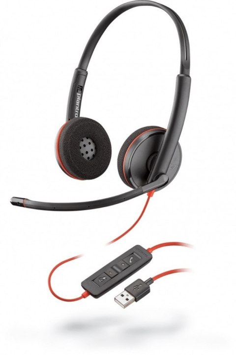 Słuchawki z mikrofonem PLANTRONICS Czarny 209745-104