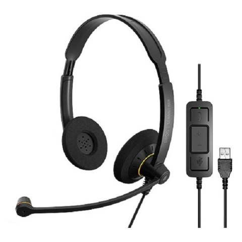 Słuchawki z mikrofonem SENNHEISER Czarny 1000551