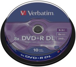DVD+R DL VERBATIM 8.5 GB 8x Cake 10 szt.