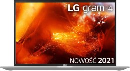 LG Gram 14 2021 14/16GB/I5-1135G7/SSD512GB/IRIS XE/Srebrno-czarny