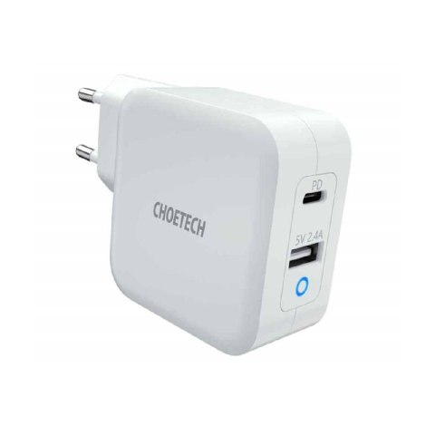 Ładowarka CHOETECH PD8002 WHITE(1x USB 3.0\5650mA\20V)