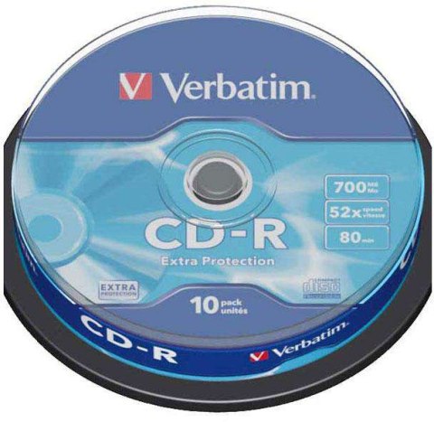 CD-R VERBATIM 700 MB 52x Cake 10 szt.