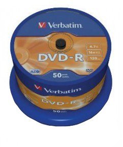 DVD-R VERBATIM 4.7 GB 16x Cake 50 szt.