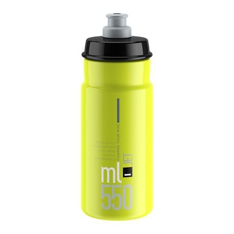 Elite Bidon Jet Zółty Fluo Czarny 550ml