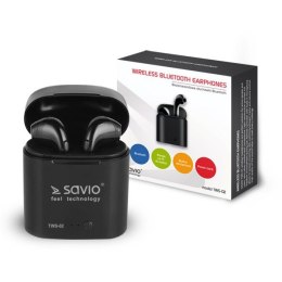 SAVIO TWS-02 SAVIO TWS-02 Bezprzewodowe słuchawki Bluetooth