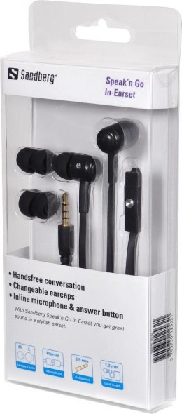 Słuchawki z mikrofonem SANDBERG 1.2 m 3.5 mm wtyk
