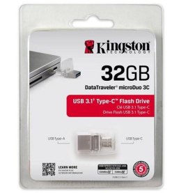 Pendrive (Pamięć USB) KINGSTON 32 GB Srebrno-biały