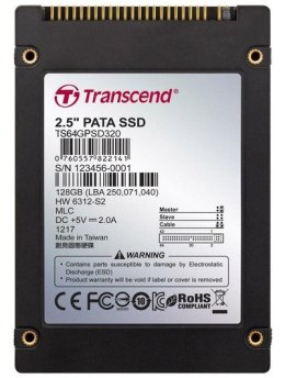 Dysk SSD TRANSCEND 2.5″ 64 GB PATA 114.7MB/s 63.92MS/s