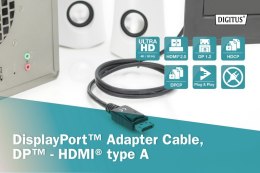 DIGITUS AK-340303-020-S 2m /s1x DisplayPort 1x HDMI