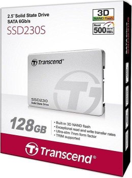 Dysk SSD TRANSCEND 2.5″ 128 GB SATA III (6 Gb/s) 560MB/s 300MS/s