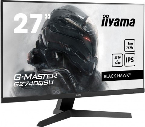 Monitor IIYAMA 27" 2560 x 1440 G-Master Black Hawk G2740QSU-B1 Czarny