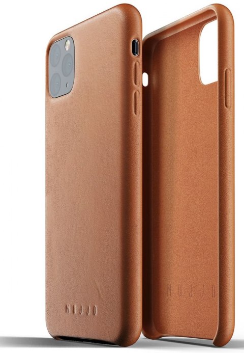 Mujjo Full Leather Case - etui skórzane do iPhone 11 Pro Max (brązowe)