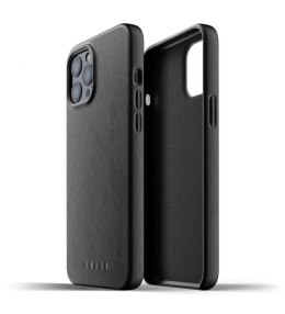 Mujjo Full Leather Case - etui skórzane do iPhone 12 Pro Max (czarne)
