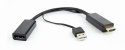 Adapter GEMBIRD DSC-HDMI-DP DisplayPort - HDMI + USB