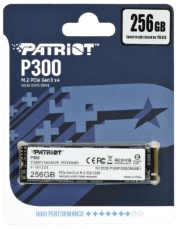 PATRIOT P300 M.2 2280″ 256 GB PCIe NVMe Gen3 x4 1700MB/s 1100MS/s