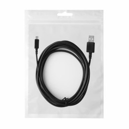 Kabel REVERSE USB/Micro 2.5A, 3m czarny BAG