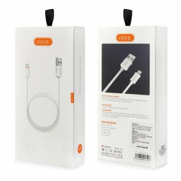 Kabel VIDVIE CB443-2 USB/Lightning 2.4A, 2m biały