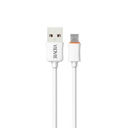Kabel VIDVIE CB443-3 USB/Micro 2.4A, 3m biały
