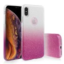 Etui GLITTER do Huawei NOVA 4 srebrno różowy