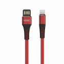 Kabel VIDVIE CB439 USB/Lightning 2.4A, 1m czerwony