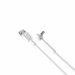 Kabel VIDVIE CB451 USB/Type C 2.4A, 1.2m biały