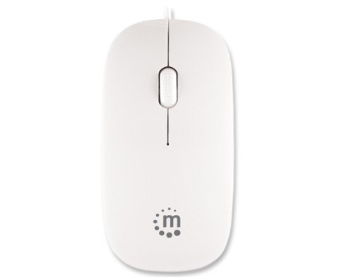 Mysz MANHATTAN Silhouette Optical Mouse Biały 177627